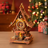 ROKR Cuckoo Clock Mechanical 3D Wooden Puzzle Toys Quiz