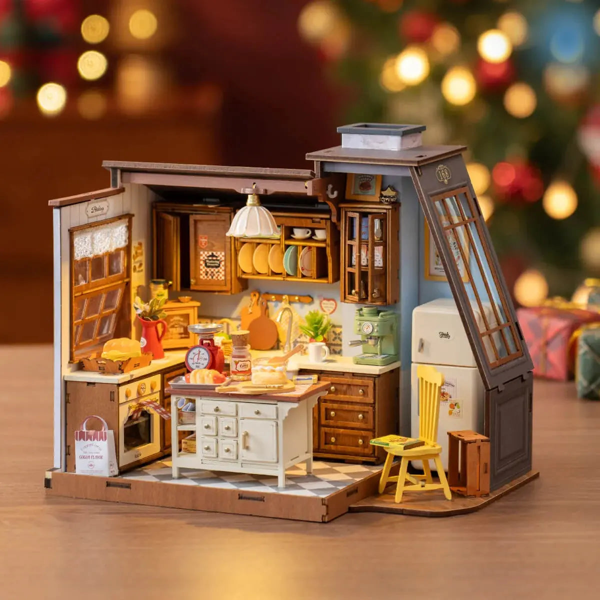 Rolife Baking Kitchen DIY Miniature House Toys Quiz