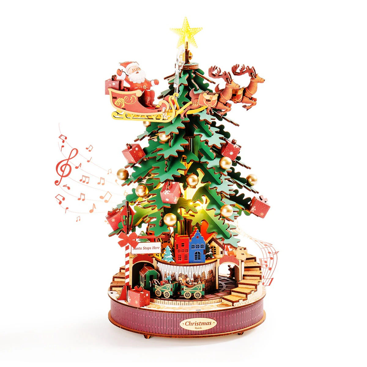 Rolife Christmas Melody Tree Music Dreamer