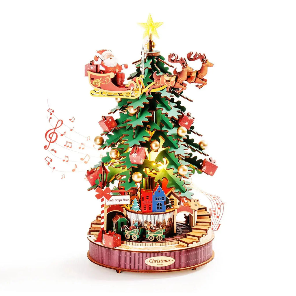 Rolife Christmas Melody Tree Music Dreamer Toys Quiz