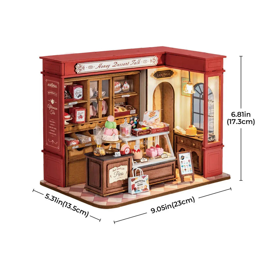 Rolife Honey Dessert Talk DIY Miniature House Toys Quiz