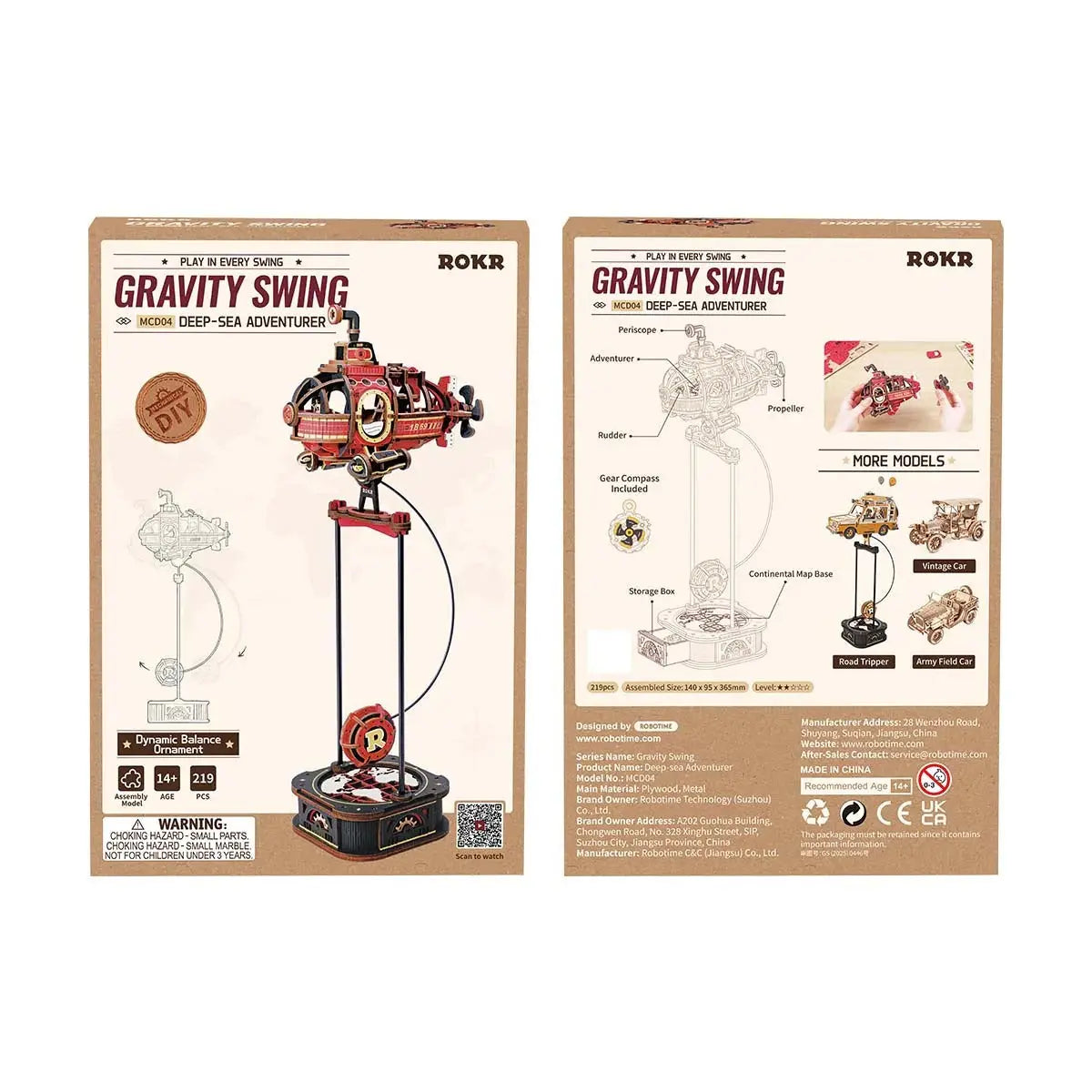 ROKR Deep-Sea Adventurer Pendulum Balance Toy 3D Puzzle Toys Quiz