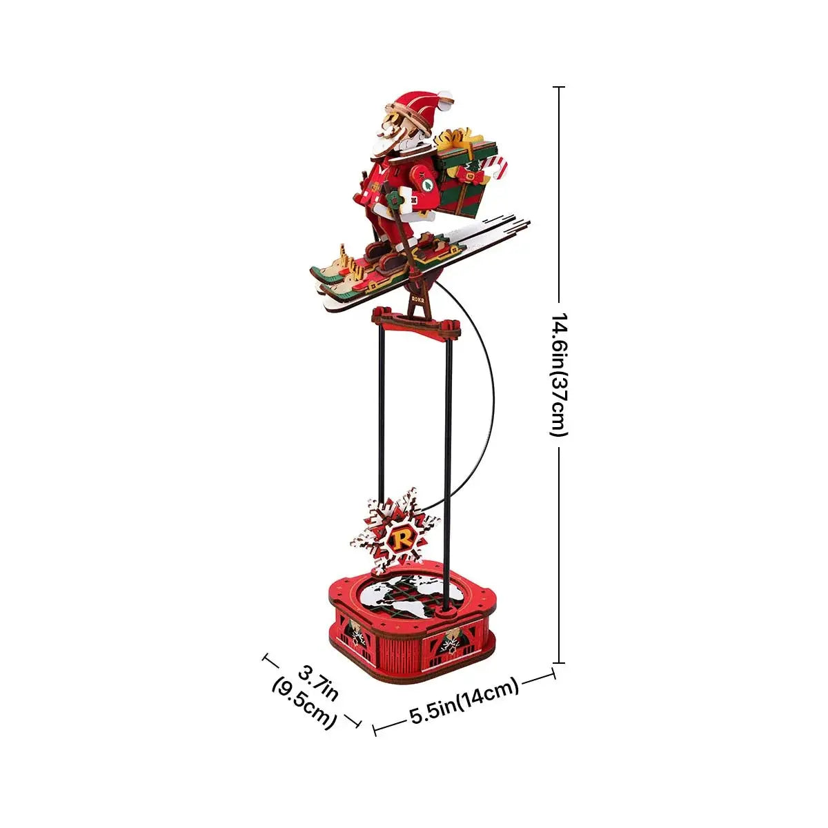 ROKR Santa on Skis Pendulum Balance Toy 3D Puzzle Toys Quiz