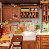 Rolife Baking Kitchen DIY Miniature House Toys Quiz