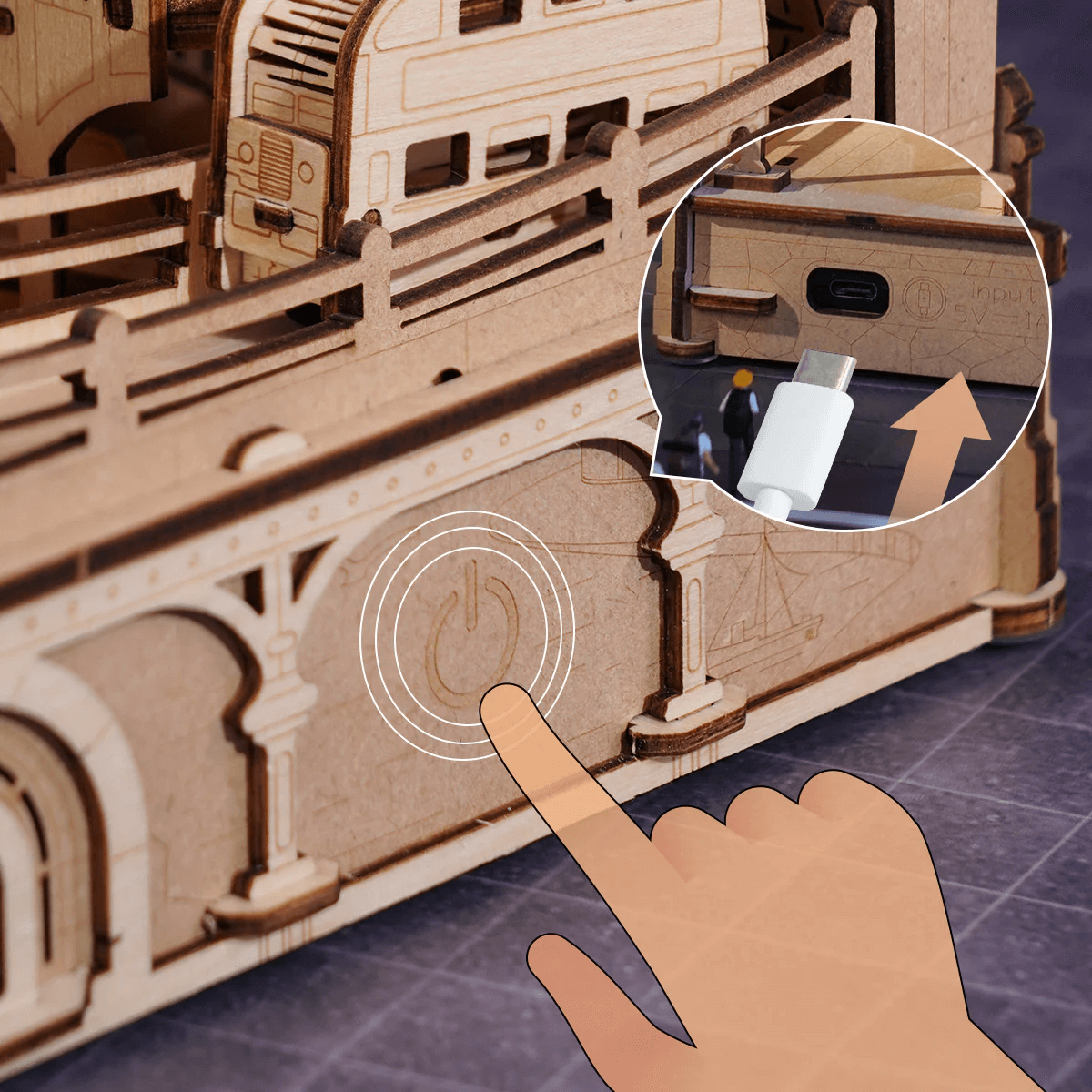 Marble Travel • London Marble Run Wooden 3D Puzzle - Toys Quiz