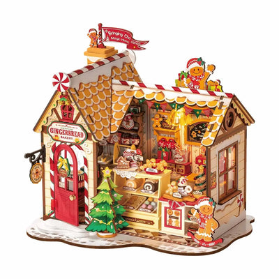 Rolife Gingerbread House DIY Miniature House Toys Quiz