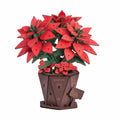 Rowood Poinsettia DIY Flower Bouquet 3D Wooden Puzzle Toys Quiz