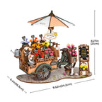 Rolife Blossom Cart 3D Wooden Puzzle Toys Quiz