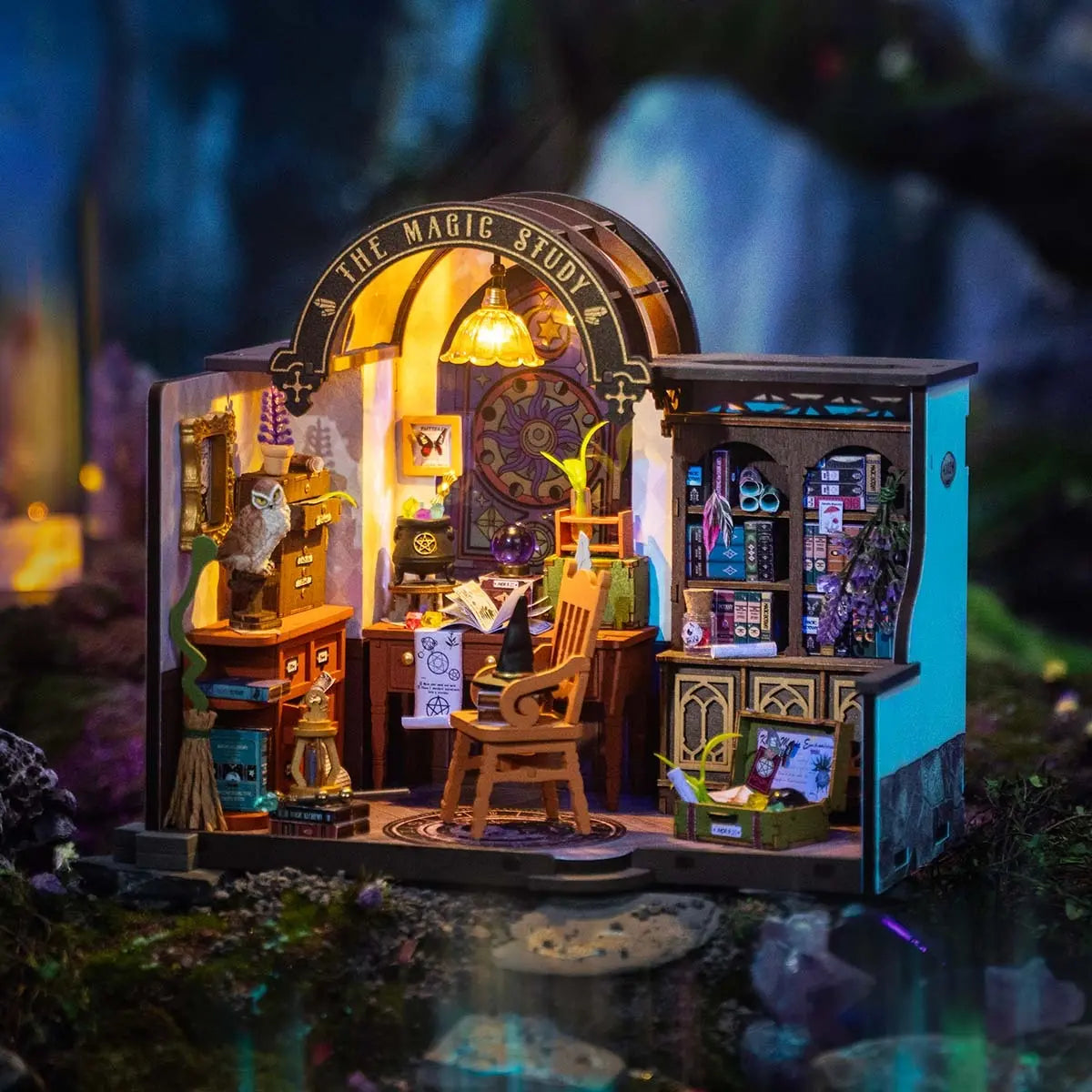 Rolife The Magic Study DIY Miniature House Toys Quiz