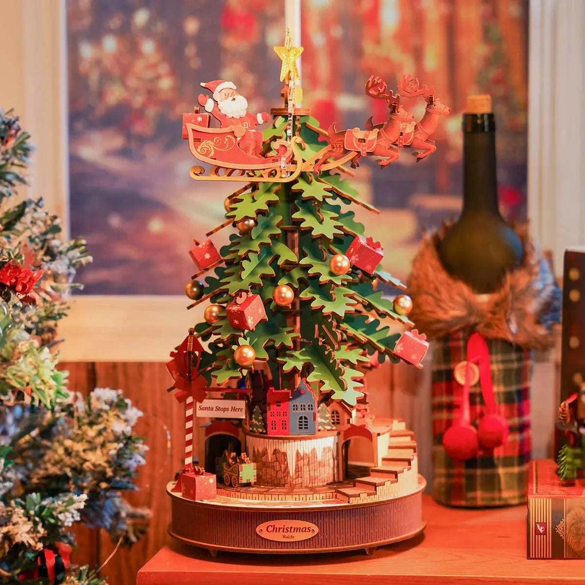 Rolife Christmas Melody Tree Music Dreamer Toys Quiz