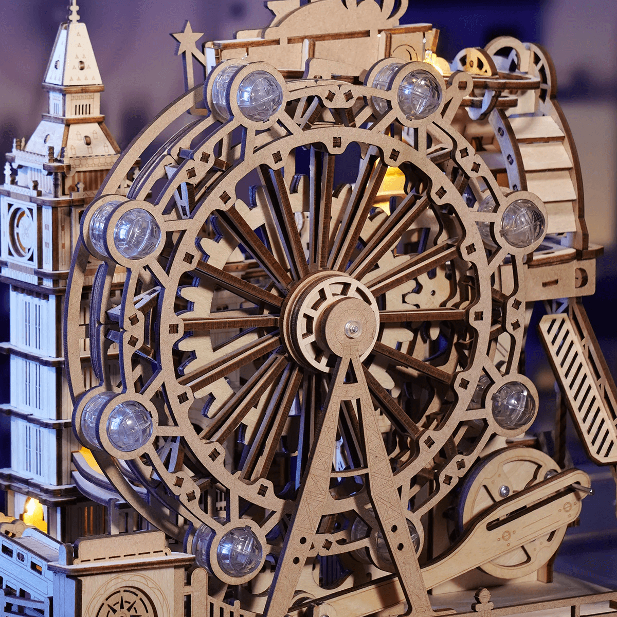 Marble Travel • London Marble Run Wooden 3D Puzzle - Toys Quiz