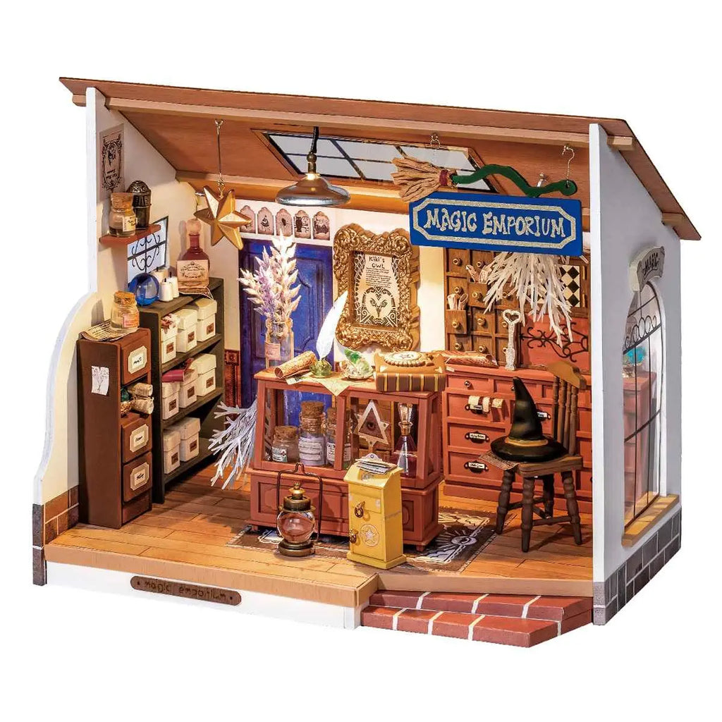 Rolife Kiki's Magic Emporium DIY Miniature House Kit Toys Quiz