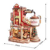 ROKR Christmas Dream Gift Factory Wooden Music Box Toys Quiz