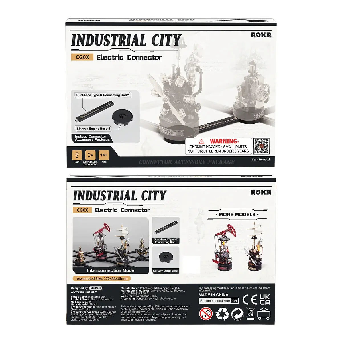 ROKR Morse Telegraph Mechanical 3D Puzzle Toys Quiz