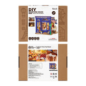 Rolife Leisure Time Tea Room DIY Miniature House Toys Quiz