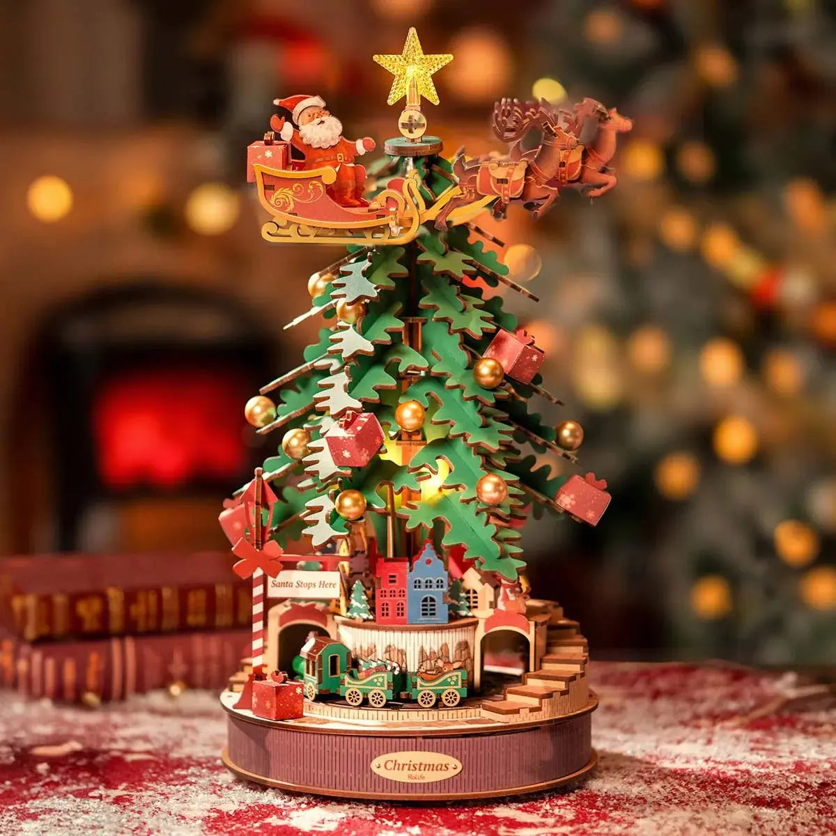 Rolife Christmas Melody Tree Music Dreamer Toys Quiz