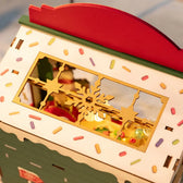 Rolife Christmas Candy Stand DIY Miniature House Toys Quiz