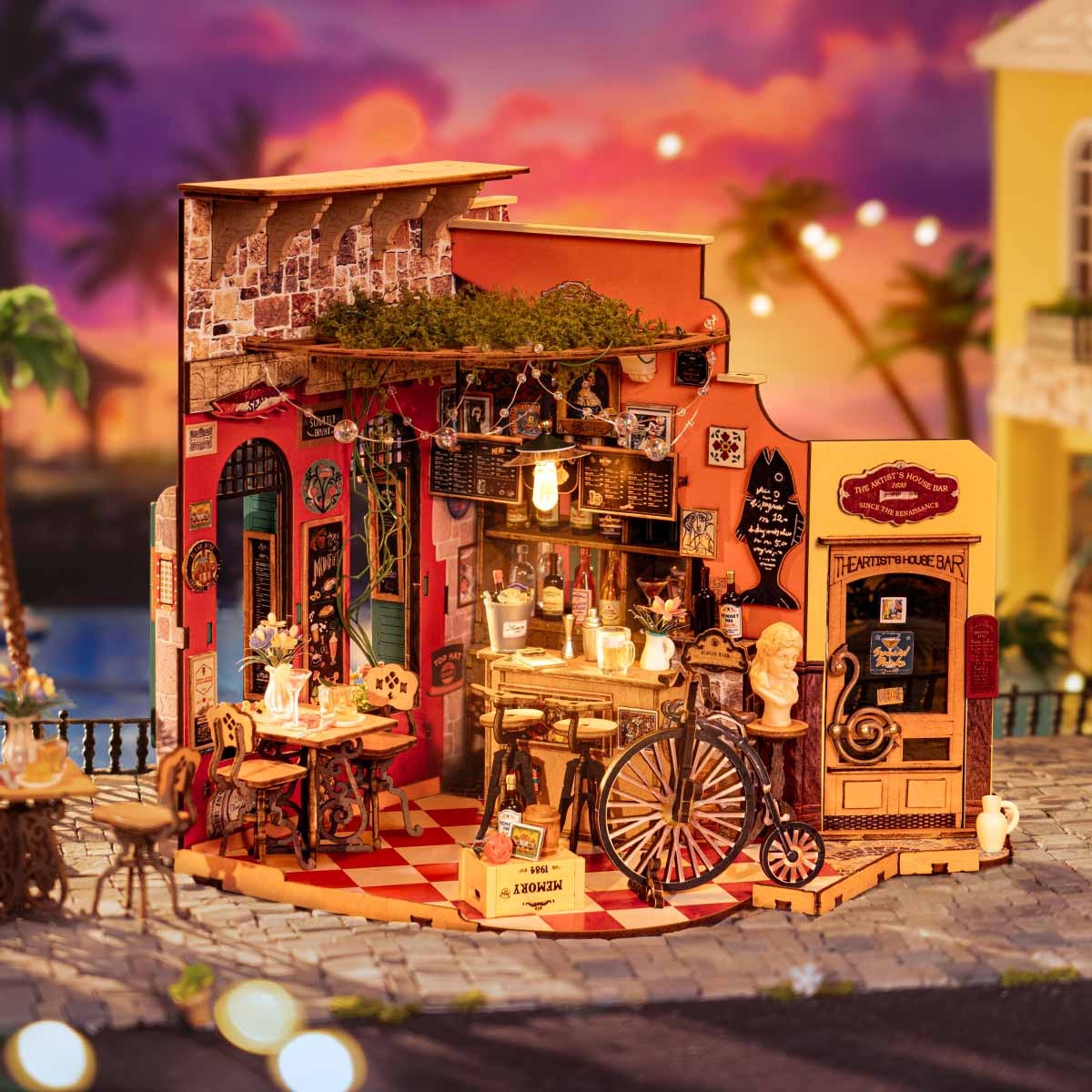 Rolife Cheers Bar & Dining DIY Miniature House