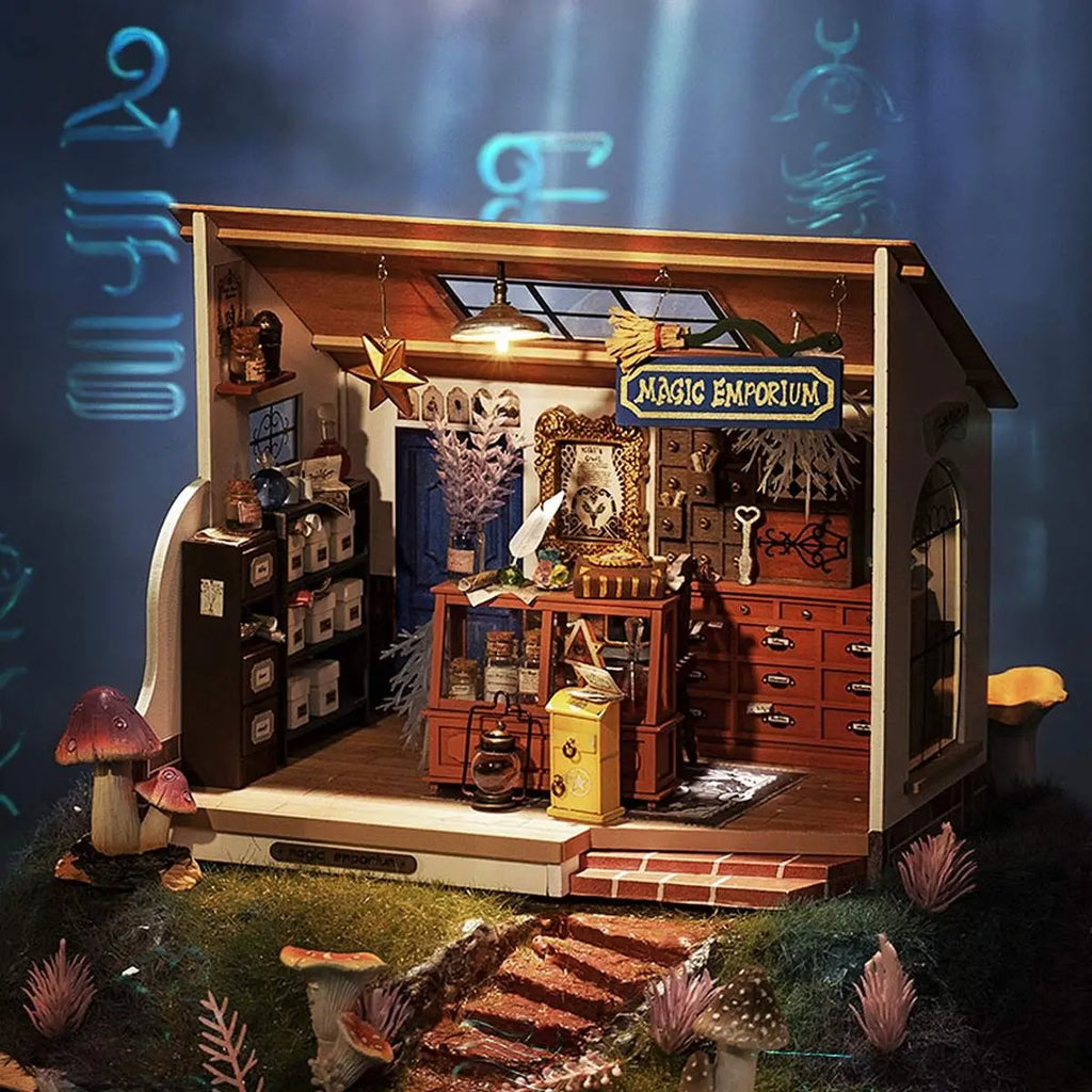 Rolife Kiki's Magic Emporium DIY Miniature House Kit Toys Quiz