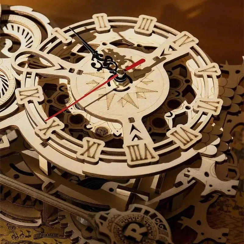 ROKR Owl Clock Mechanical Gears – 3D dřevěné puzzle