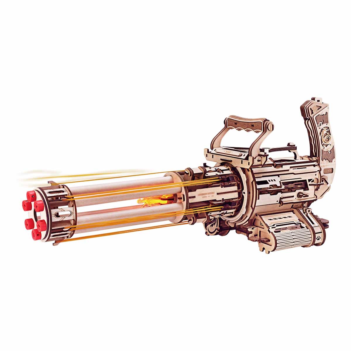 ROKR Rotating-Barrel Machine Toy Gun 3D Wooden Puzzle