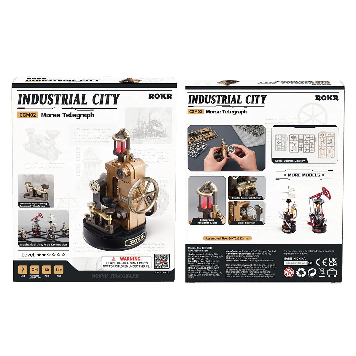 ROKR Morse Telegraph Mechanical 3D Puzzle