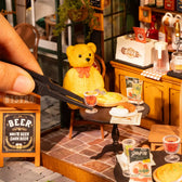 Rolife Tipsy Restaurant DIY Miniature House Toys Quiz