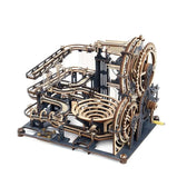 ROKR Marble Spaceport Marble Run 3D dřevěné puzzle Toys Quiz