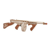 ROKR Thompson Submachine Toy Gun 3D dřevěné puzzle Toys Quiz