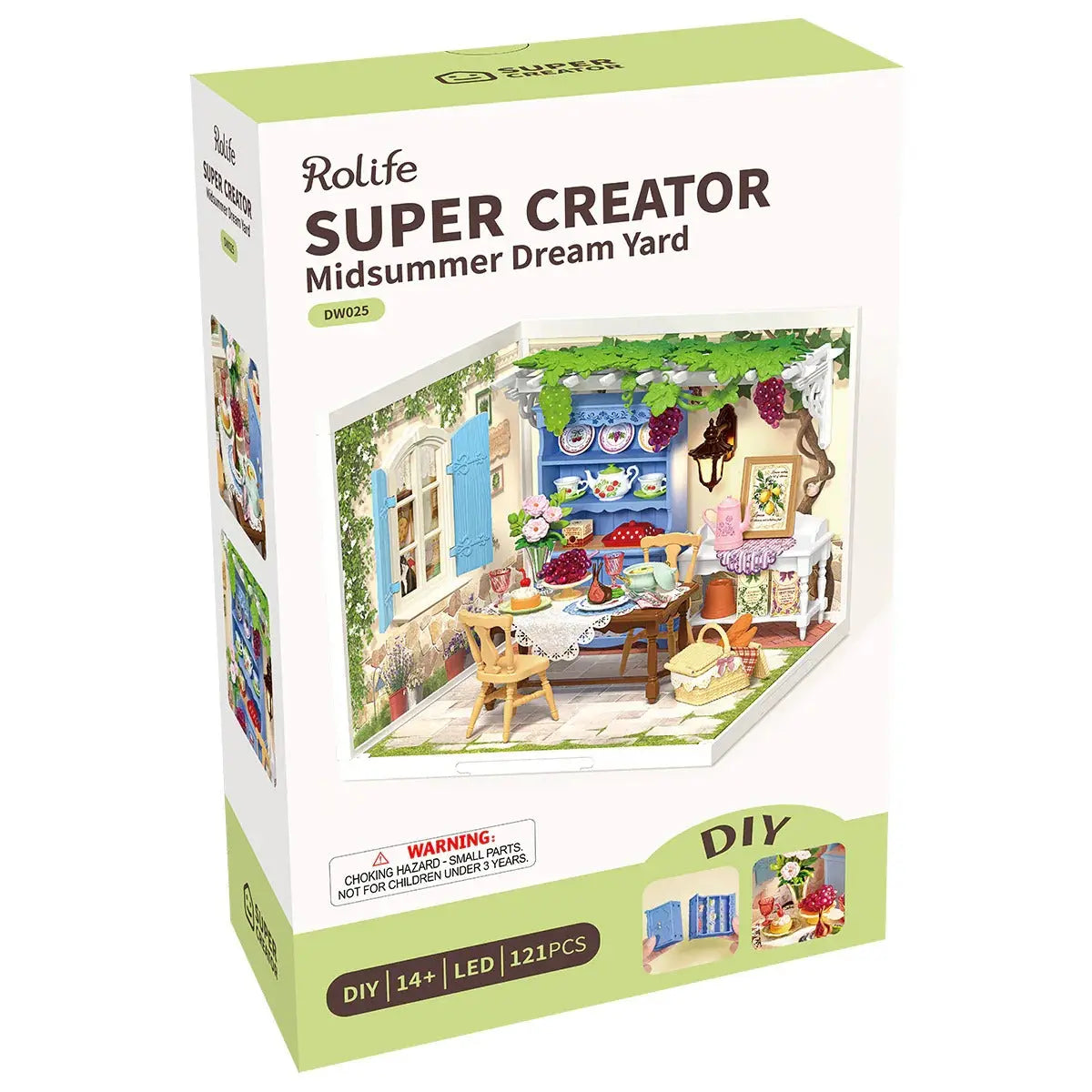 Rolife Midsummer Dream Yard DIY Miniature House Toys Quiz