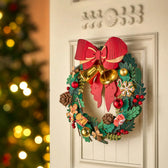 Rolife Christmas Wreath 3D Wooden Puzzle Toys Quiz