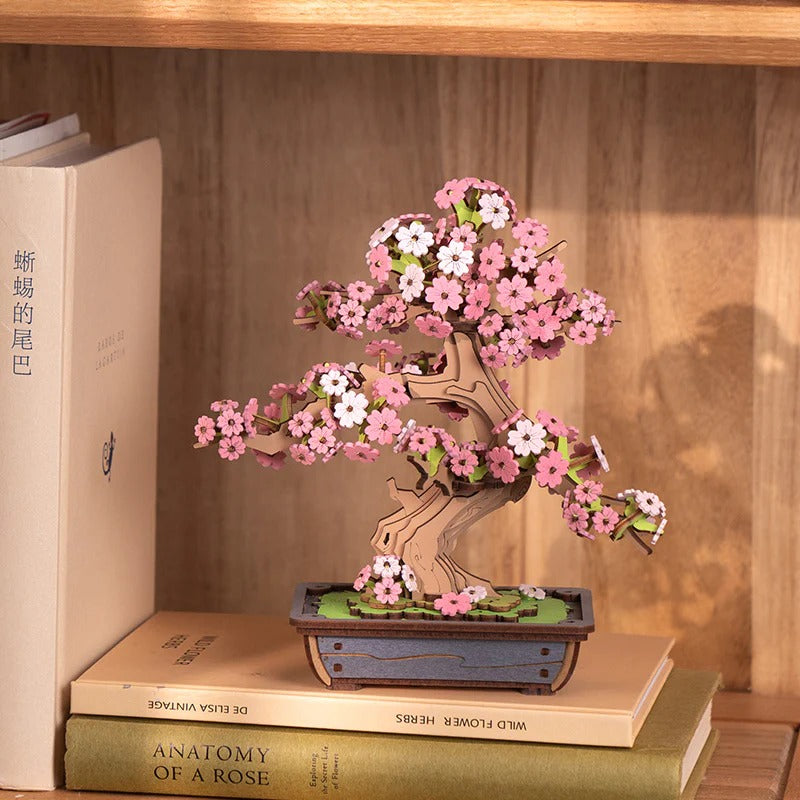 Rolife Sakura Bonsai DIY Wooden 3D Puzzle