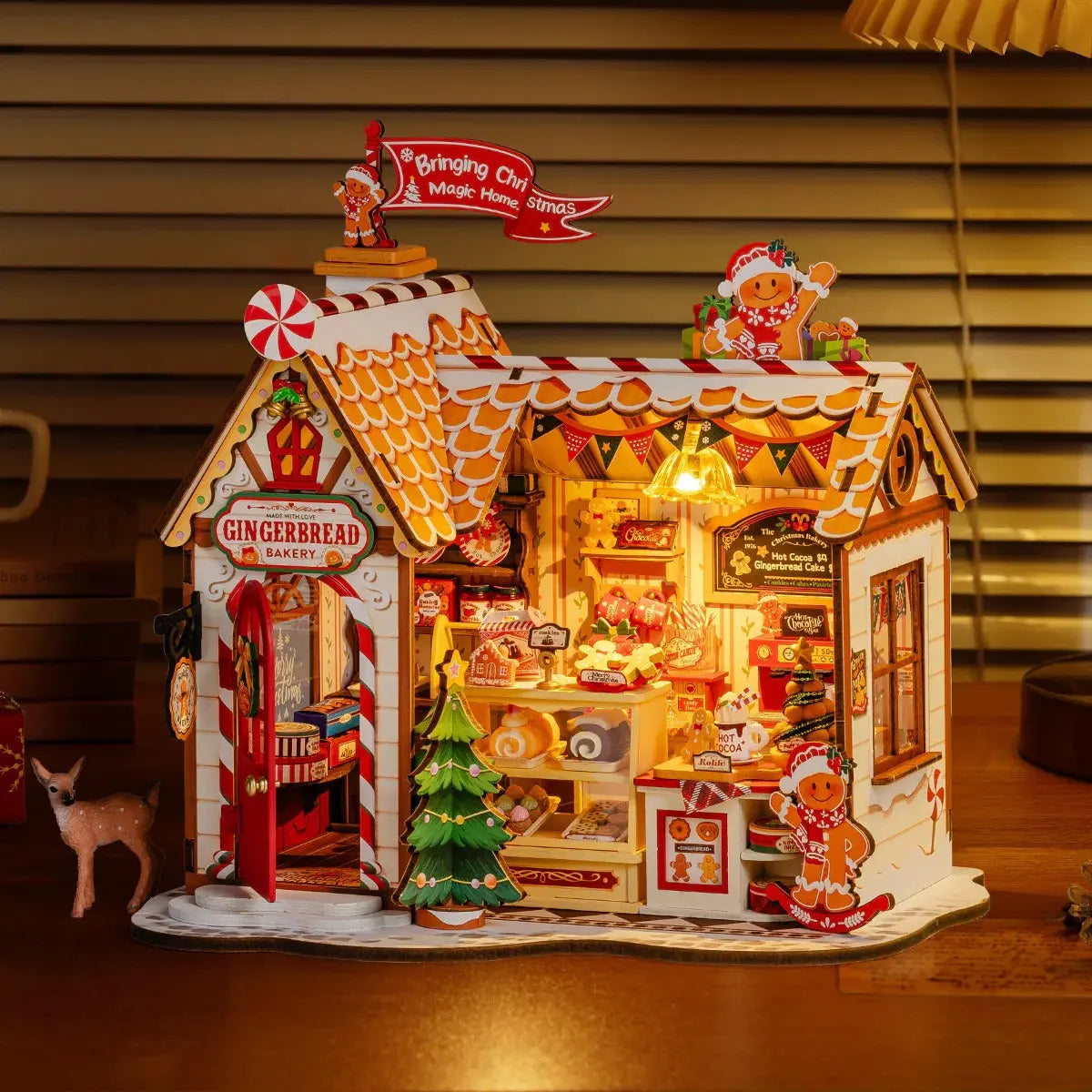 Rolife Gingerbread House DIY Miniature House Toys Quiz