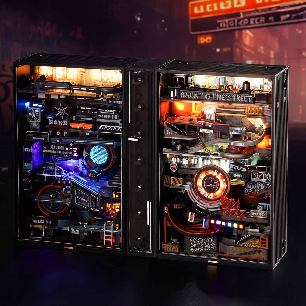 ROKR Hip-Hop Street Marble Run Mechanical 3D Puzzle