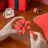 Rowood Poinsettia DIY Flower Bouquet 3D Wooden Puzzle Toys Quiz