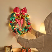 Rolife Christmas Wreath 3D Wooden Puzzle Toys Quiz