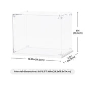 TGF01 snap-on corner construction and clear acrylic panels