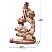 ROKR Mikroskop ST005 Pracovní 3D dřevěné puzzle Kit - Toys Quiz