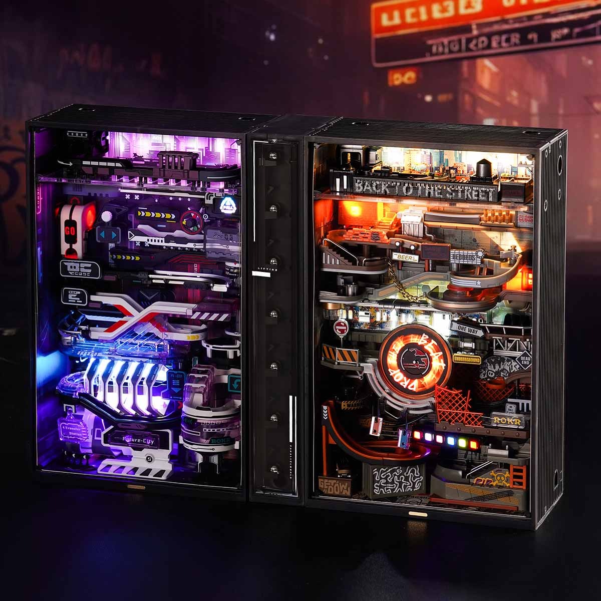 ROKR Hip-Hop Street Marble Run Mechanical 3D Puzzle