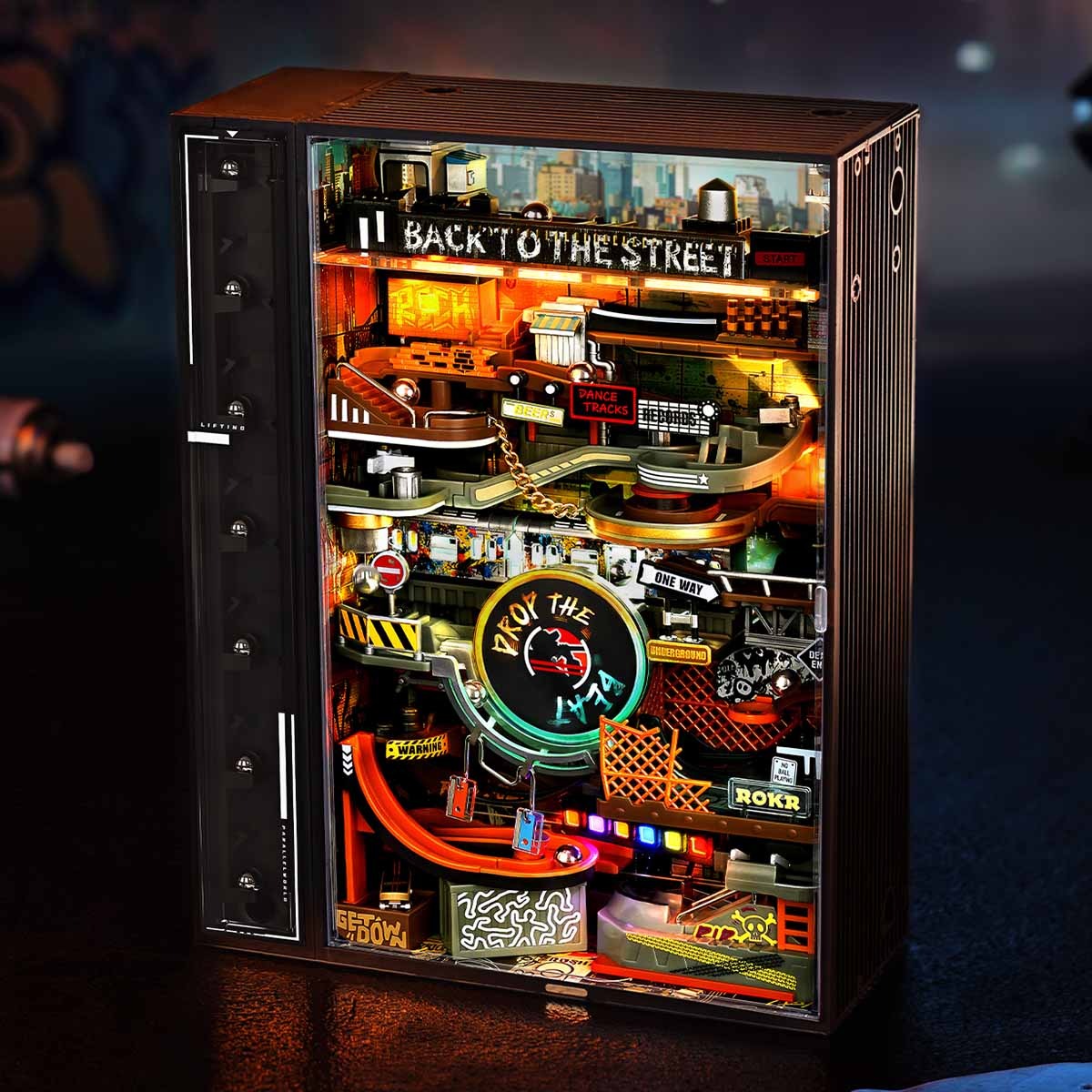 ROKR Hip-Hop Street Marble Run Mechanical 3D Puzzle