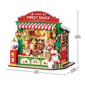 Rolife Christmas Candy Stand DIY Miniature House Toys Quiz