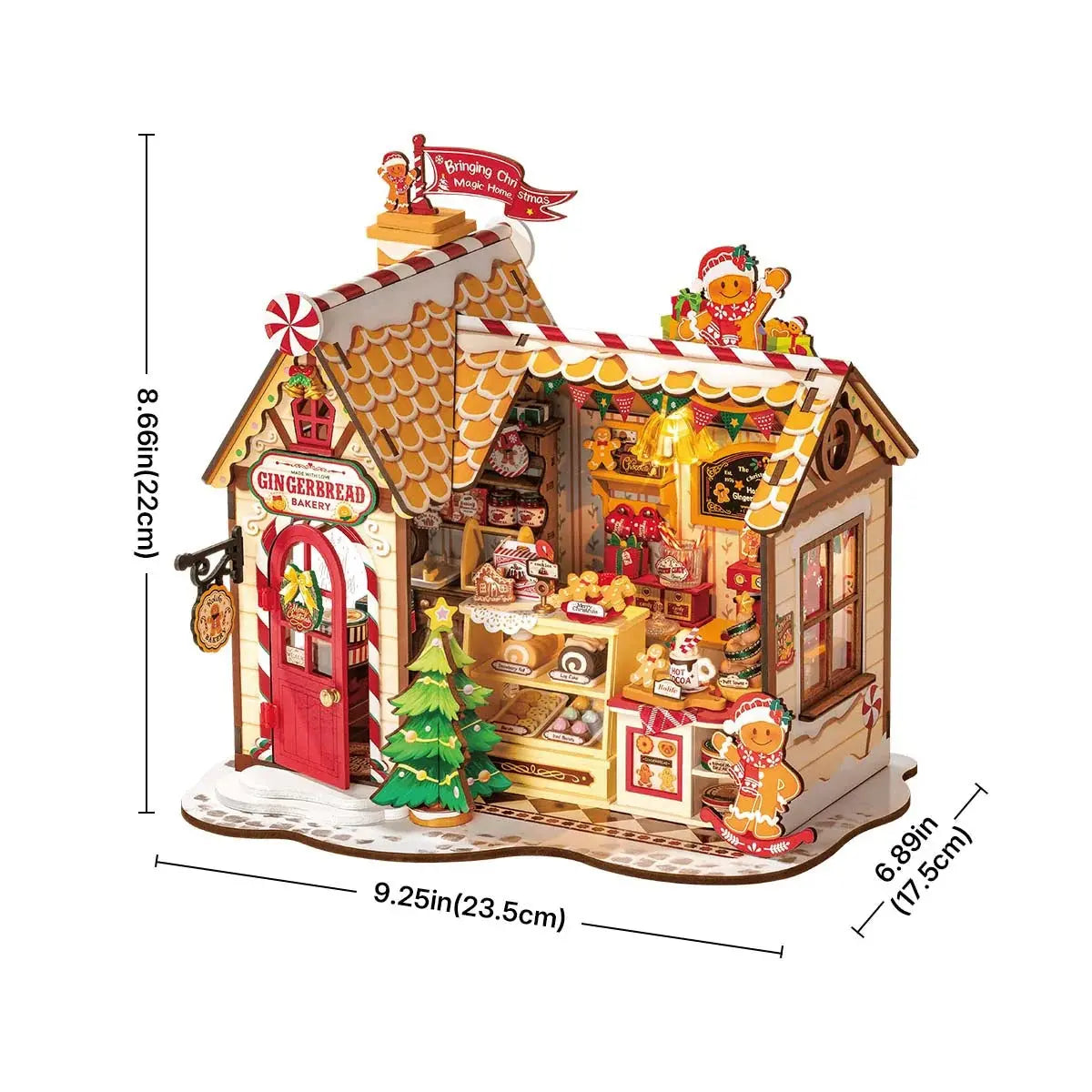 Rolife Gingerbread House DIY Miniature House Toys Quiz