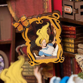 Rolife Fall into Wonder DIY Book Nook Shelf Insert Toys Quiz
