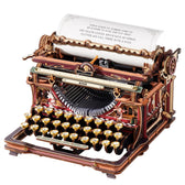 ROKR Mechanický Typewriter Dřevěný 3D Puzzle LK703C (Magic Version) ROKR