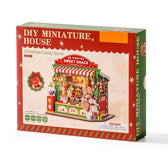 Rolife Christmas Candy Stand DIY Miniature House Toys Quiz