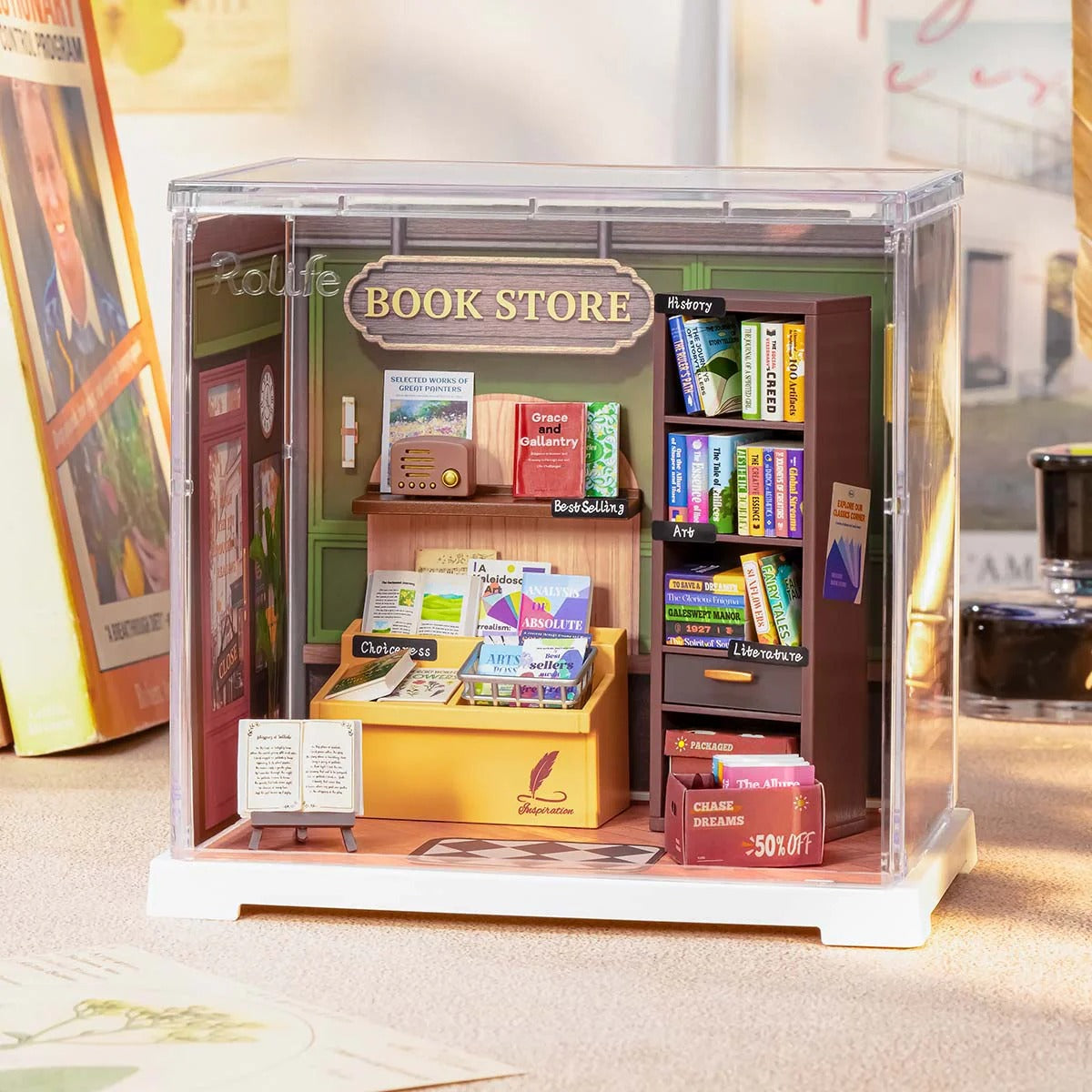 Rolife Memory Book Store DIY Miniature House DWS04B