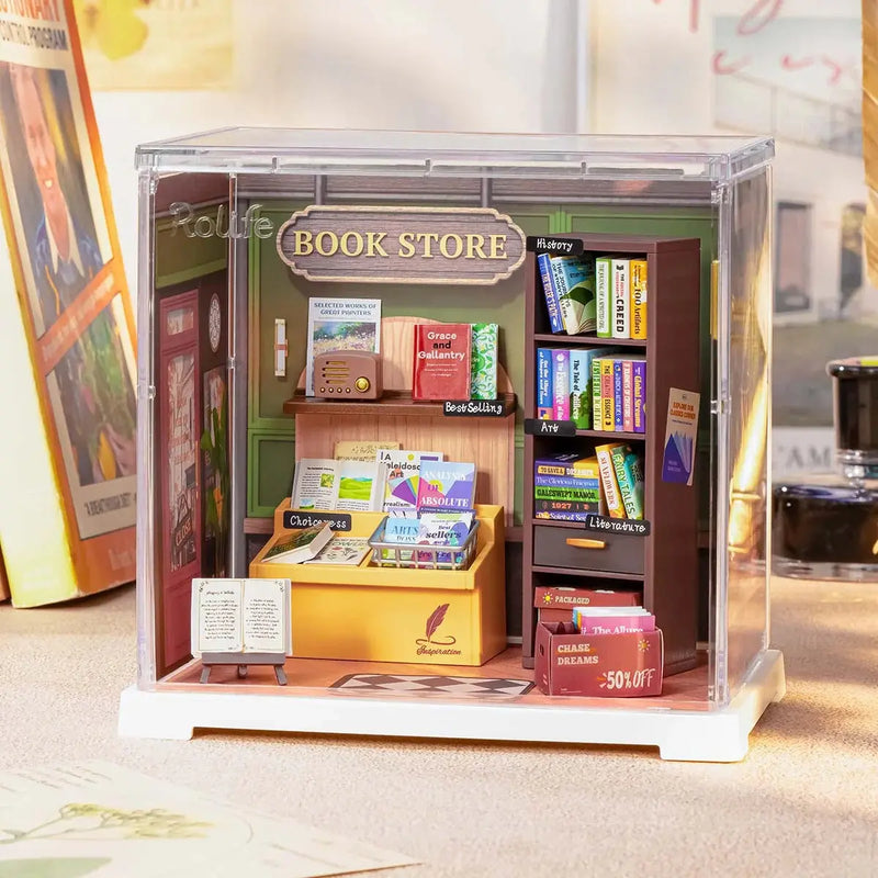 Rolife Memory Book Store DIY Miniature House DWS04B Rolife