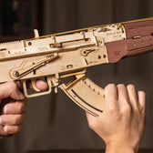 ROKR AK-47 Napadení Rifle Toy Gun 3D dřevěné puzzle Toys Quiz
