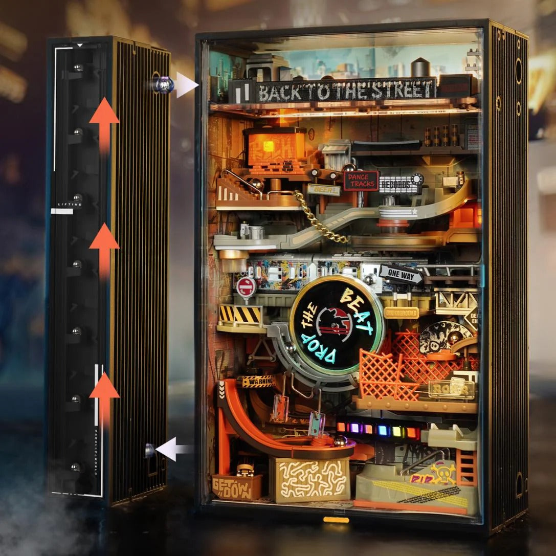 ROKR Hip-Hop Street Marble Run Mechanical 3D Puzzle