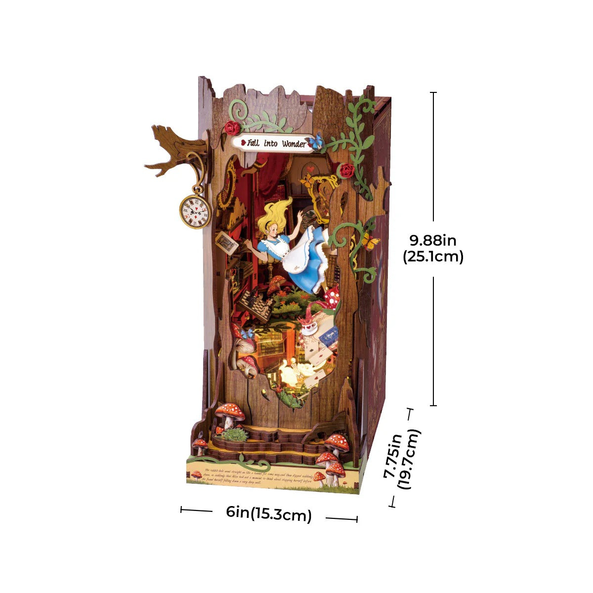 Rolife Fall into Wonder DIY Book Nook Shelf Insert